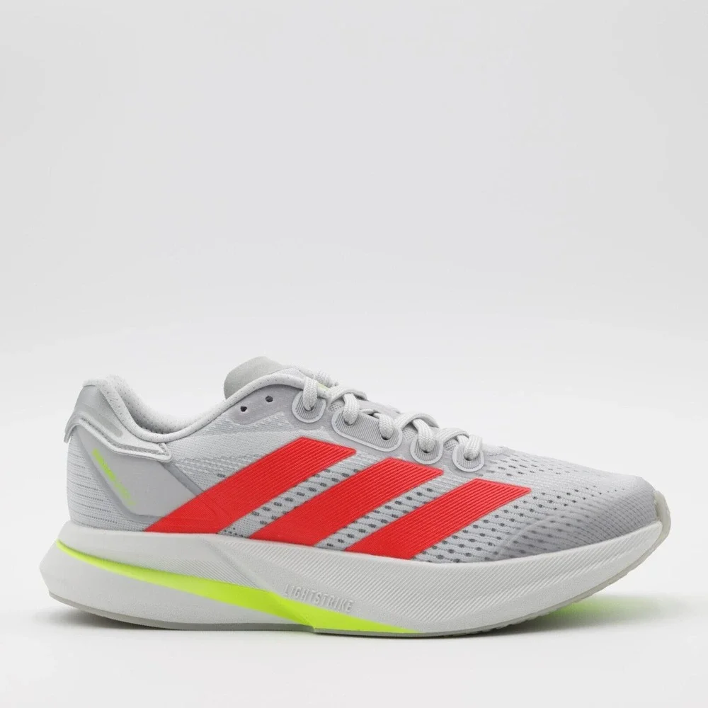 Adidas Women's Duramo Speed 2 Breathable Wide Running Shoes Gray/Red Size 8 - Picture 2 of 11